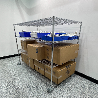 Uline Rack Of Laboratory Glass image 1